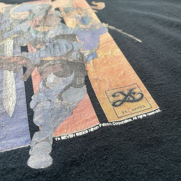 Vintage YS Seven PSP T-Shirt Video Game Promo T-Shirt Size XL RARE Black Falcom - Picture 5 of 6